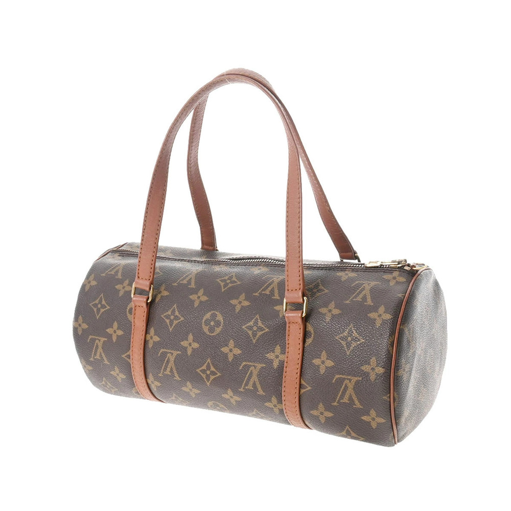 Louis Vuitton Brown Canvas Papillon Monogram Handbag Brown